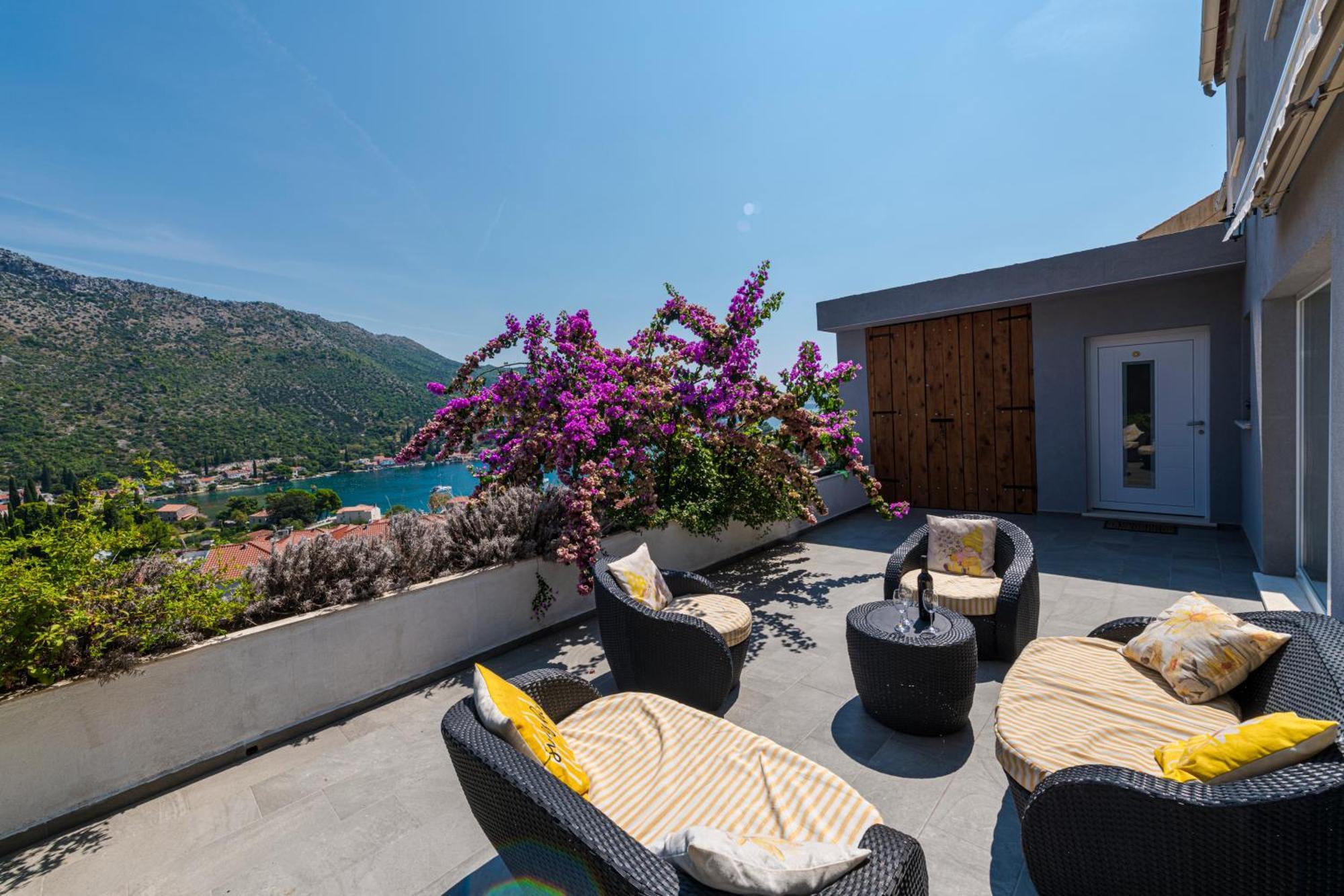 Villa Mardia- Sea View Infinity Pool Built 2023 Zaton  Buitenkant foto
